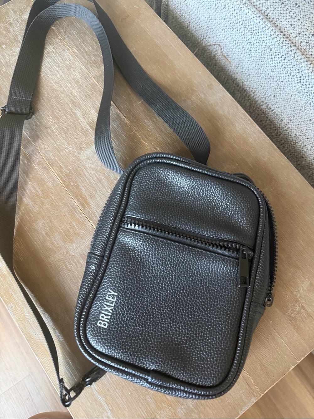 Like New Brixley Leather Midnight Black Women's Crossbody Bag